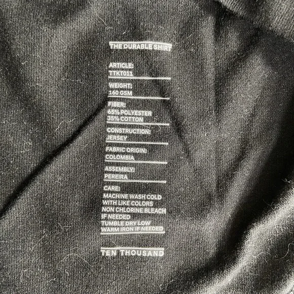 Ten Thousand Midnight Black Short Sleeve Tee - Picture 5 of 12